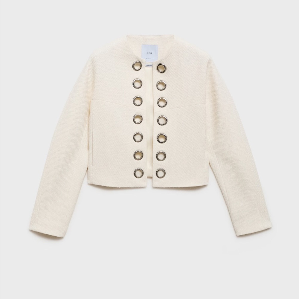 NWT Mango Jacket w/ Metal Accents